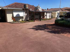 red asphalt driveway rockingham perth